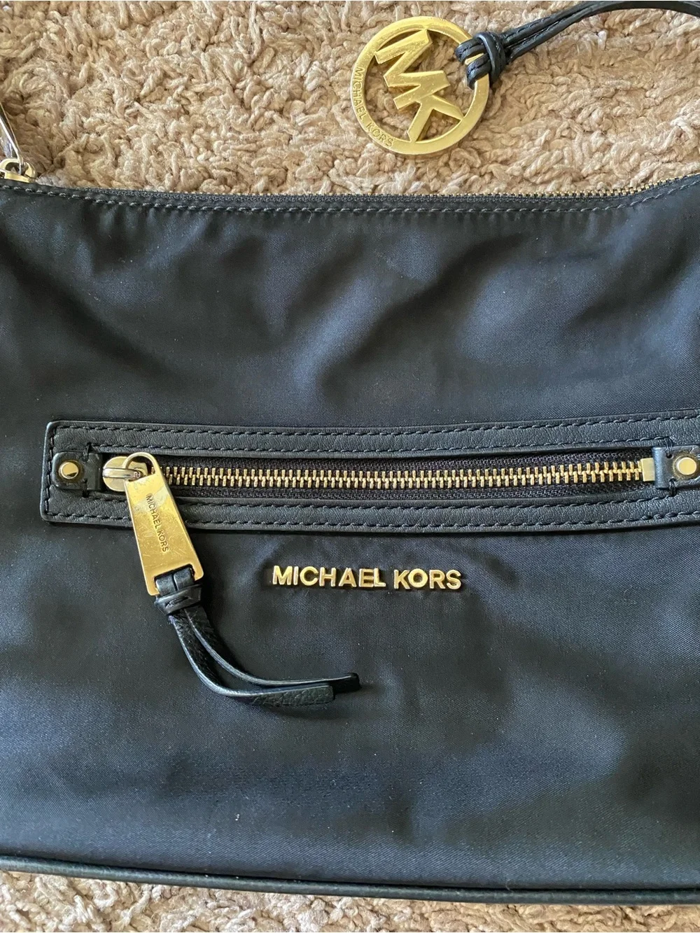 Michael Kors Black nylon handbag purse